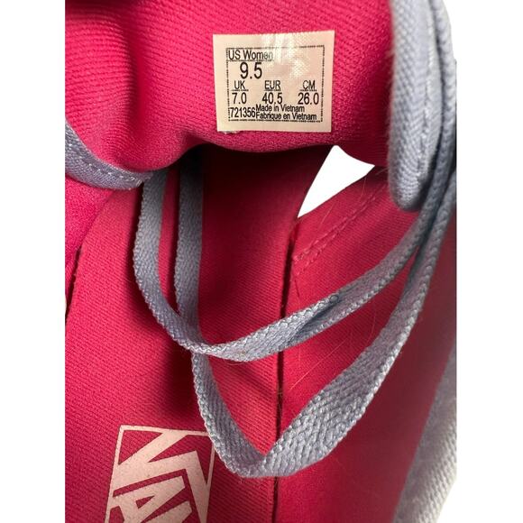 Women's Size 9.5 Vans Sneaker Camden Lace Up Low Top light Purple rainbow - Picture 5 of 5